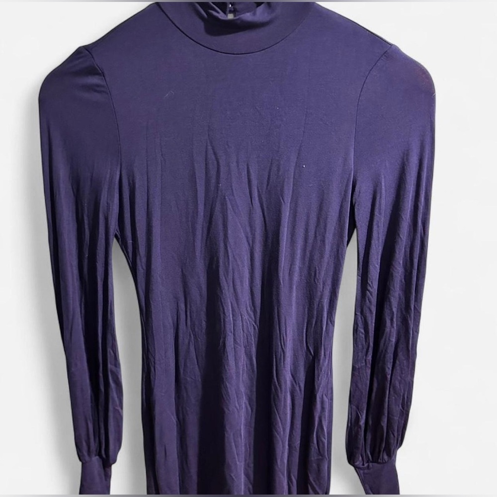 Lulu's Deep Blue Long Sleeve Dress